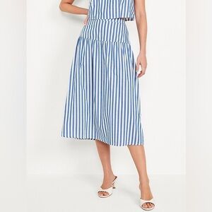NWT Old Navy Dropped-Waist Midi Skirt